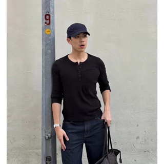 AMR DE SAISON ( AIMER ) - AMR Lightweight Cotton Long-sleeve Henley