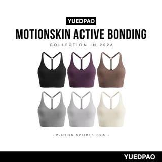 Yuedpao MotionSkin Active V-Neck Sports Bra (Medium Support) สปอร์ตบราคอวี ซัพพอร์ตปานกลาง บราออกกำลังกาย กระชับ (6 สี)