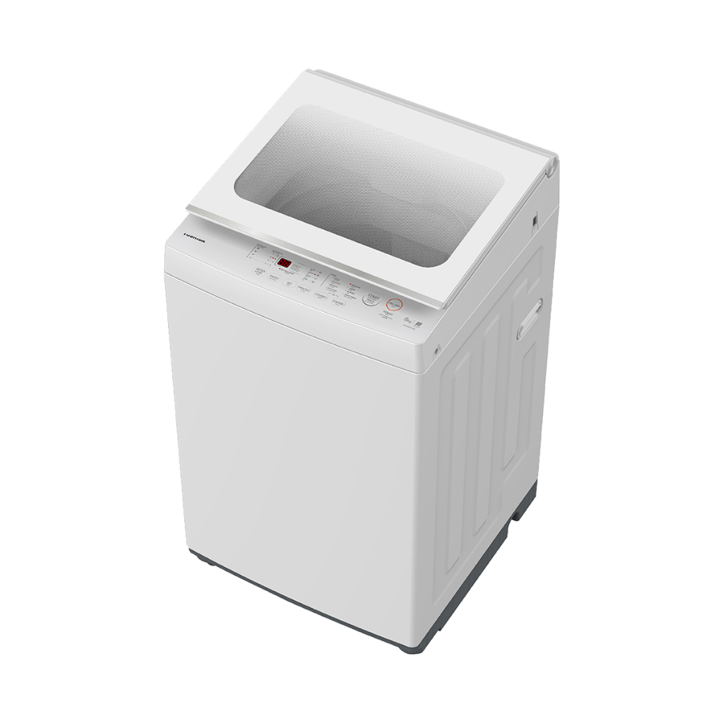 TOSHIBA เครื่องซักผ้าฝาบน 8 กก. รุ่น AW-M901BT(WW) ฝา Soft Close โปรแกรมซักด่วน ทำความสะอาดถัง ประกันมอเตอร์ 10 ปี