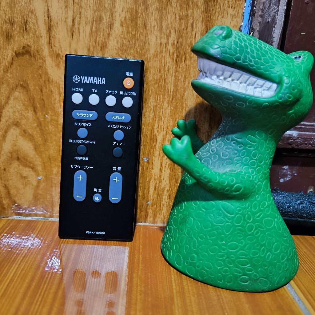 รีโมท Yamaha FSR77 (ZV28950 / ZV289500)  แท้มือสองใช้งานร่วมกับลำโพงซาวด์บาร์ (Sound Bar)ใช้งานปกติท