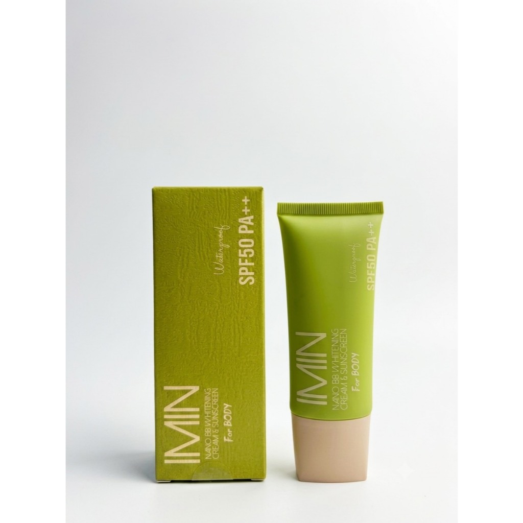 IMIN NANO BB WHITENING CREAM&SUNSCREEN SPF50 Pa++ ไอมินทาตัวแบบหลอด( 1 ชิ้น )