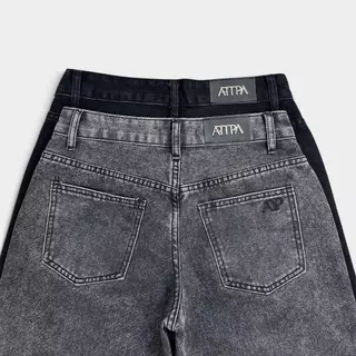 Atipashop - Easton Straight Jeans (#A059) | กางเกงยีนส์เอวต่ำ ทรงขาตรง ดีไซน์เรียบคลาสสิก
