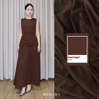 BOOSARA : Noelle Dress (โนแอล) ชุดเดรสยาวมีซับในทั้งตัวใส่ออกงานได้- BSR C.