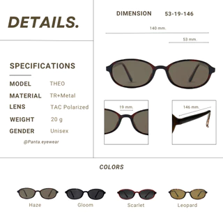 PANTA | TO : THEO แว่นกันแดด TAC Polarized