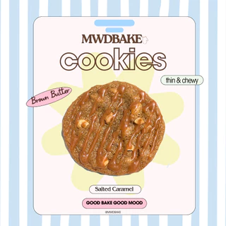MWDBAKE's Soft cookies คุกกี้นิ่ม ซอฟคุกกี้ บาง หนึบหนับ หวานน้อย หอม Brown butter