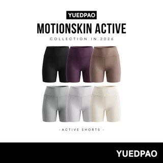Yuedpao MotionSkin Active Pocket Shorts กางเกงขาสั้นออกกำลังกายผู้หญิง มีกระเป๋า กางเกงวิ่ง โยคะ ฟิตเนส แห้งไว (6 สี)