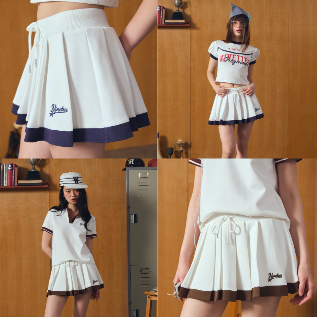 ☘️Nineties Design : Sport Nostalgia ✦ Skirt กระโปรง ทรงพลีท รุ่น Barina