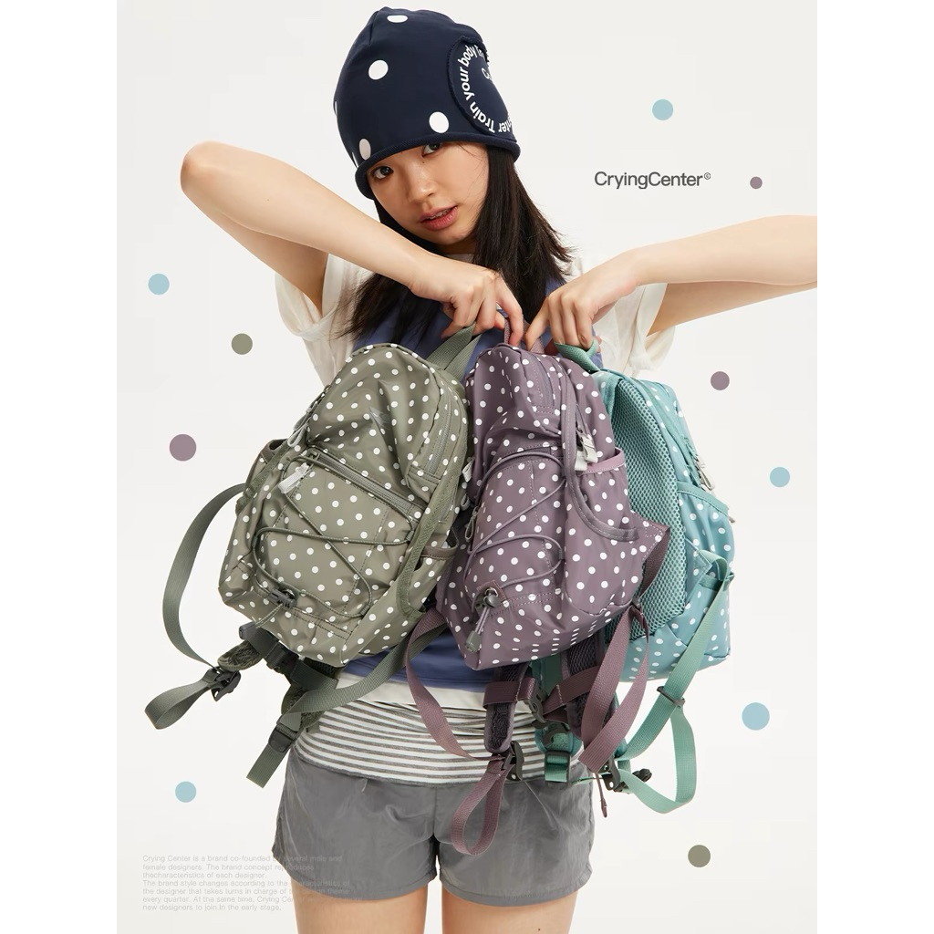CryingCenter กระเป๋าเป้/แบคแพคสะพายหลัง Mini Pastel Polkadot Backpack (4.5L)