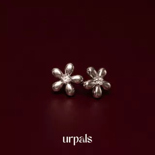 URPALS ต่างหูดอกไม้ ต่างหูเดซี่ งาน Stainless ชุบทอง 18K ใส่ได้ทุกวัน ไม่ลอกไม่ดำ