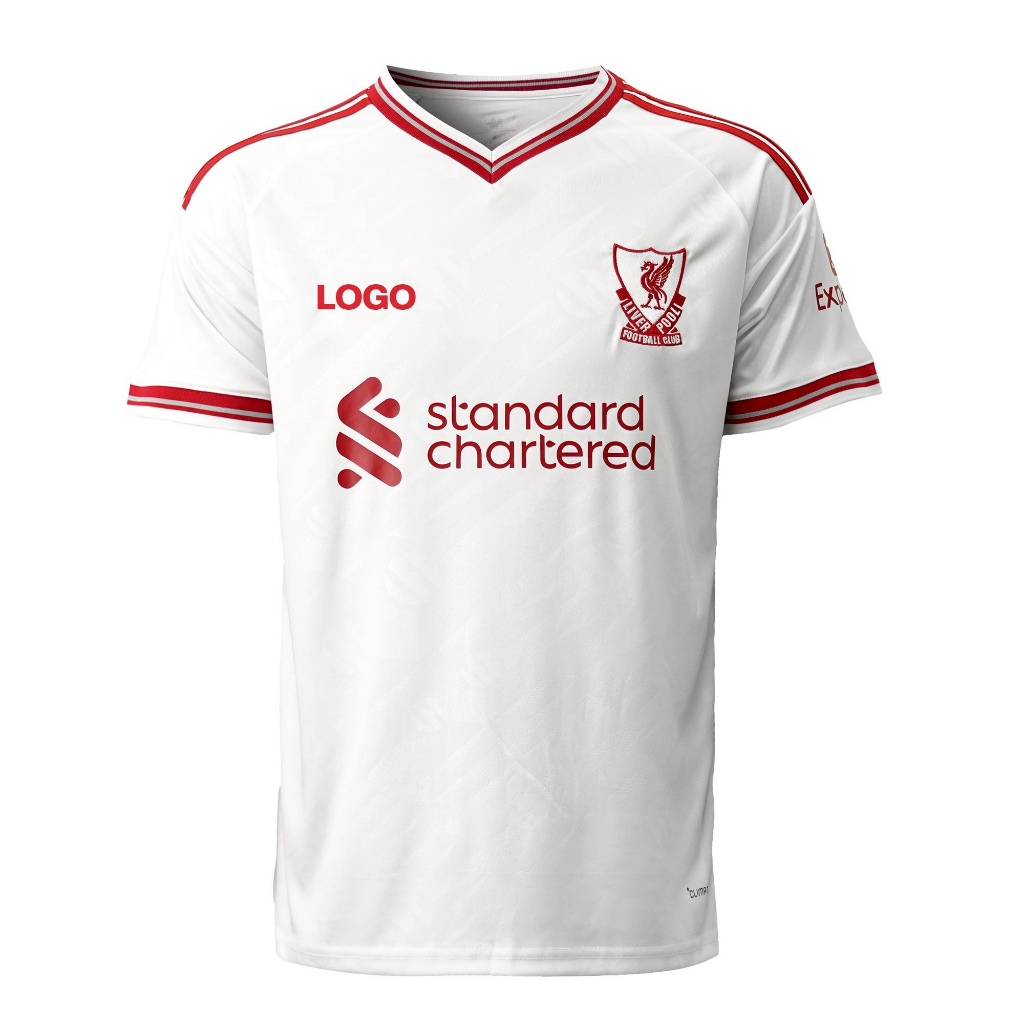 สโมสร Fan [สต็อกในไทย]เสื้อฟุตบอล งานเกรดแฟนบอลขาว เสื้อกีฬาคุณภาพพร้อมโลโก้ พร้อมรีดเบอร์ชื่อได้ทุกตัว