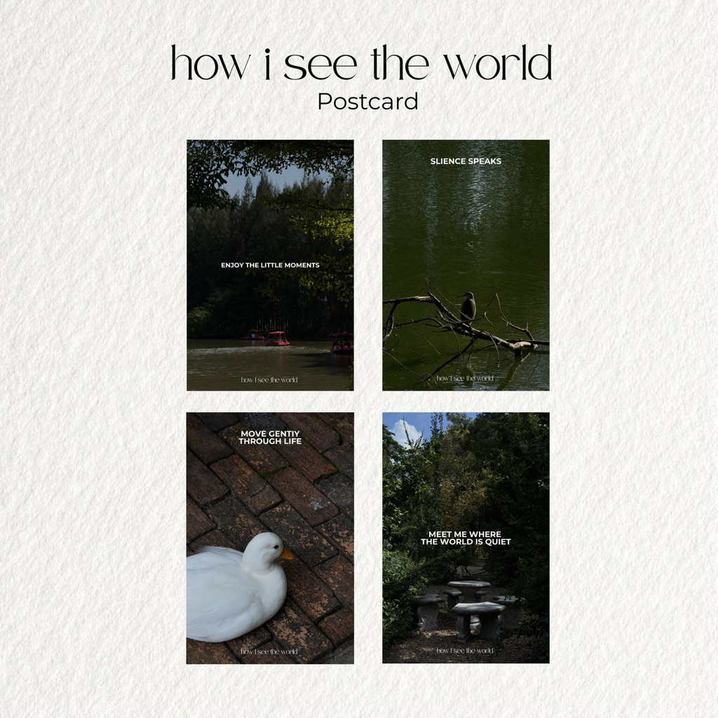โปสเตอร์ how I see the world ขนาด 4*6 และโพลารอยด์