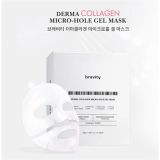 🔥Saleลดล้างสต็อก🔥 Bravity collagen Micro-Hole Gel Mask #พรีเมี่ยม ไฮโดรเจล *EXP 2027:04*