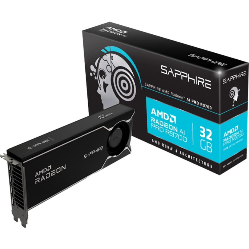VGA SAPPHIRE RADEON AI PRO R9700 - 32GB GDDR6