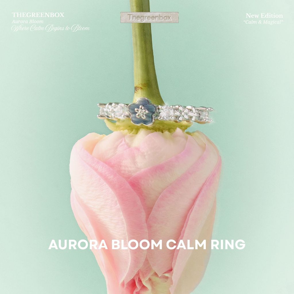 แหวน Aurora Bloom Calm Ring - The Green Box