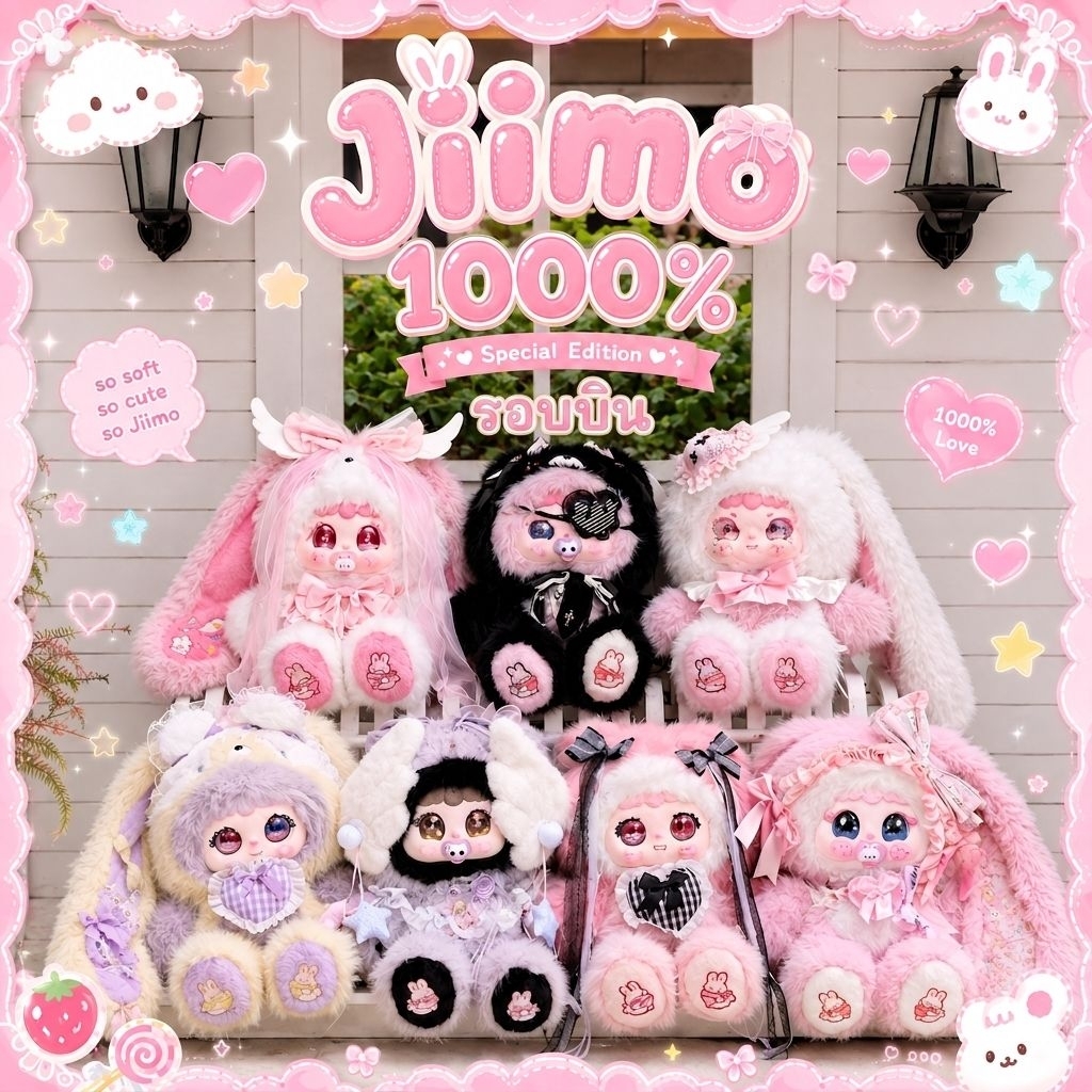 ✈️กิจกรรมลุ้น ✈️Pre 1000% รอบ AIR บิน แบบ บวน 🎀Jimoo New Flower 1000% งดงามขนปุย น่ารักของมีจำนวนจำกัด