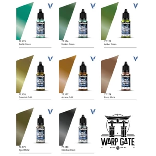 วาเลโฮ Vallejo - True Metallic Metal TMM BASE, LIGHT, SHADE, AIRBRUSH ทรูเมทัลลิคเมทัล