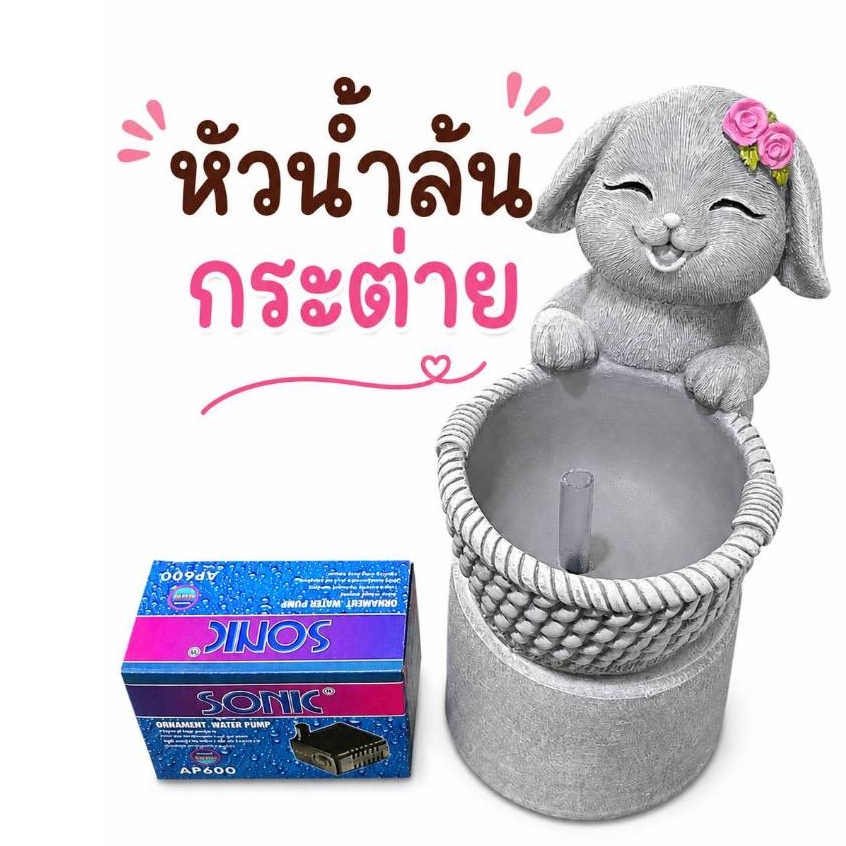 น้ำล้น หัวน้ำล้นกระต่าย น้องกระต่ายนำโชค