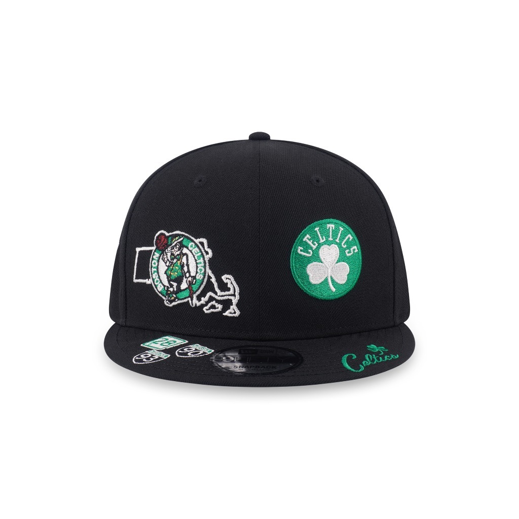 New Era قبعة 9Fifty ‏Boston Celtics ‏NBA — أسود — صورة 2