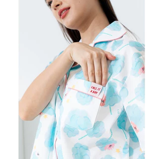 Cotton candy summer set แขนสั้น ขาสั้น ชุดนอนโนบรา Call it a day