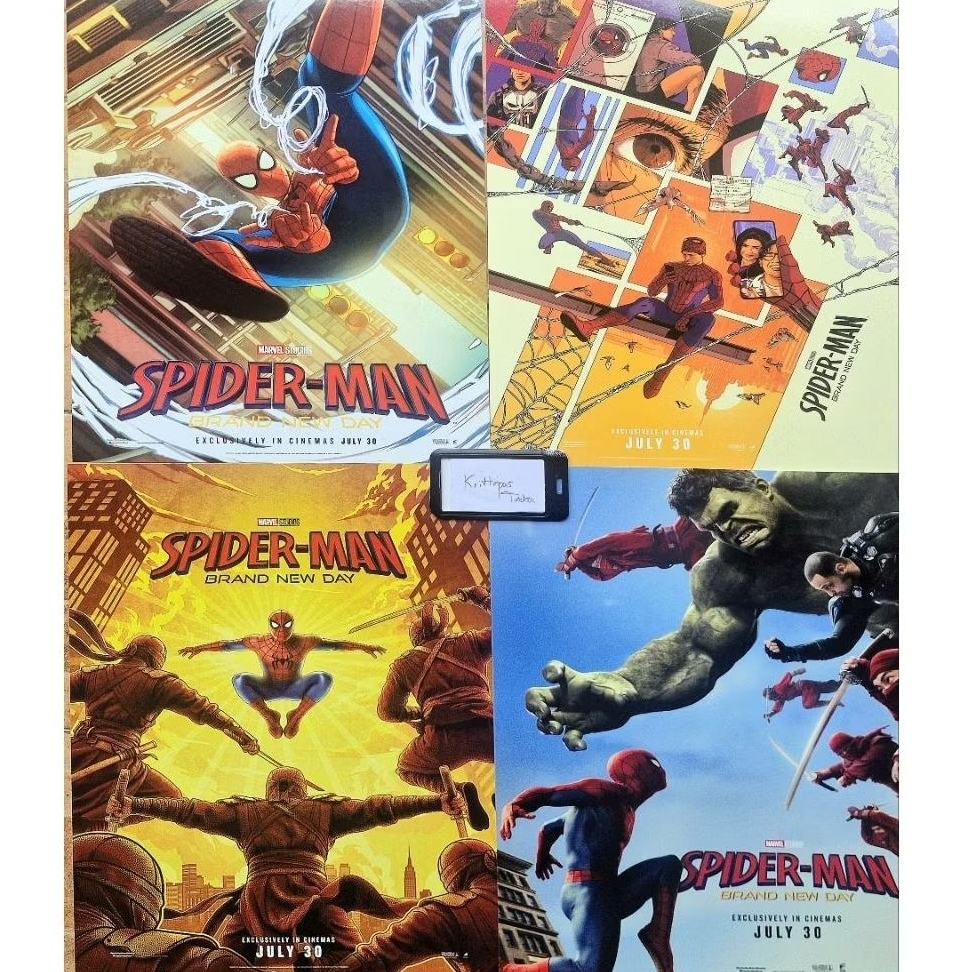 มินิโปสเตอร์ Spiderman brand new day ลายใหม่ ของแท้จากโรงภาพยนตร์
