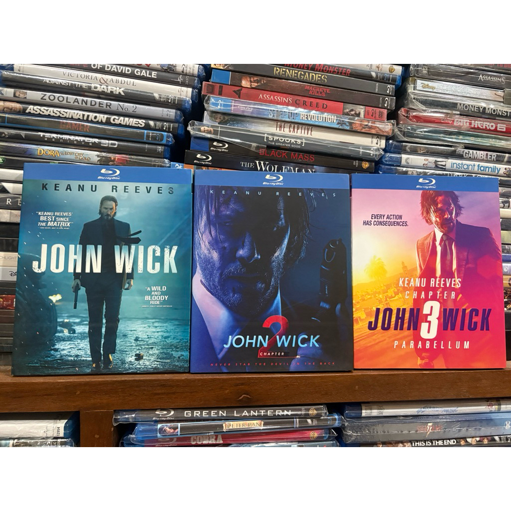 Blu-ray แท้ John Wick ครบ 3 ภาค มีเสียงไทย ซัพไทย