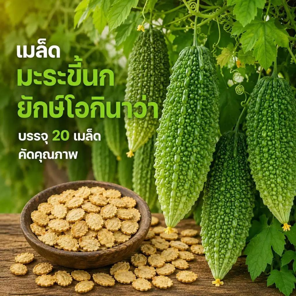 เมล็ดพันธ์ุ มะระขี้นกยักษ์ ซองละ 20 เมล็ด