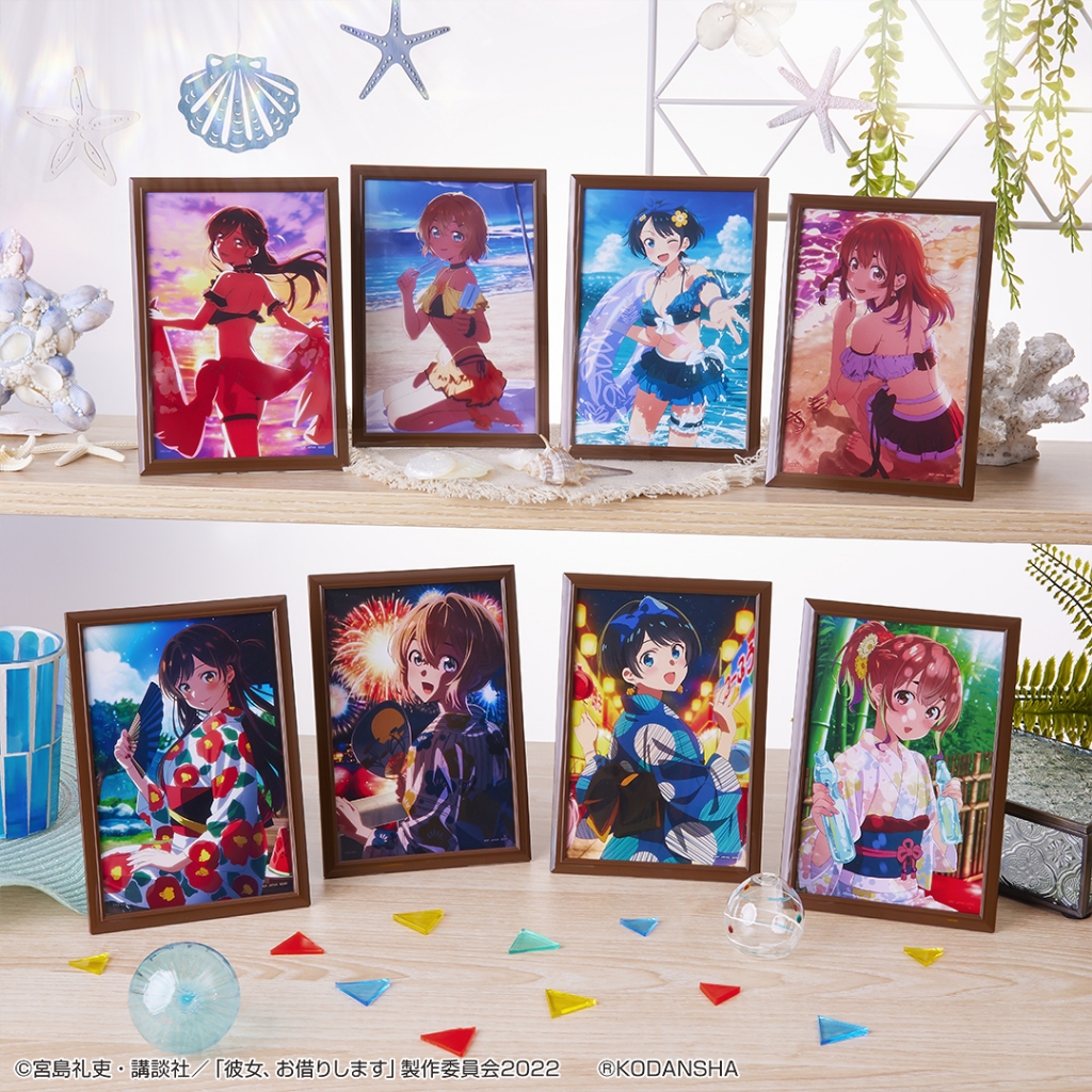 [มือ1/ใหม่] Ichiban Kuji Kanojo Okarishimasu Manzokudo 4 Natsu Moyou, Koi Moyou (G Prize) สะดุดรักยั