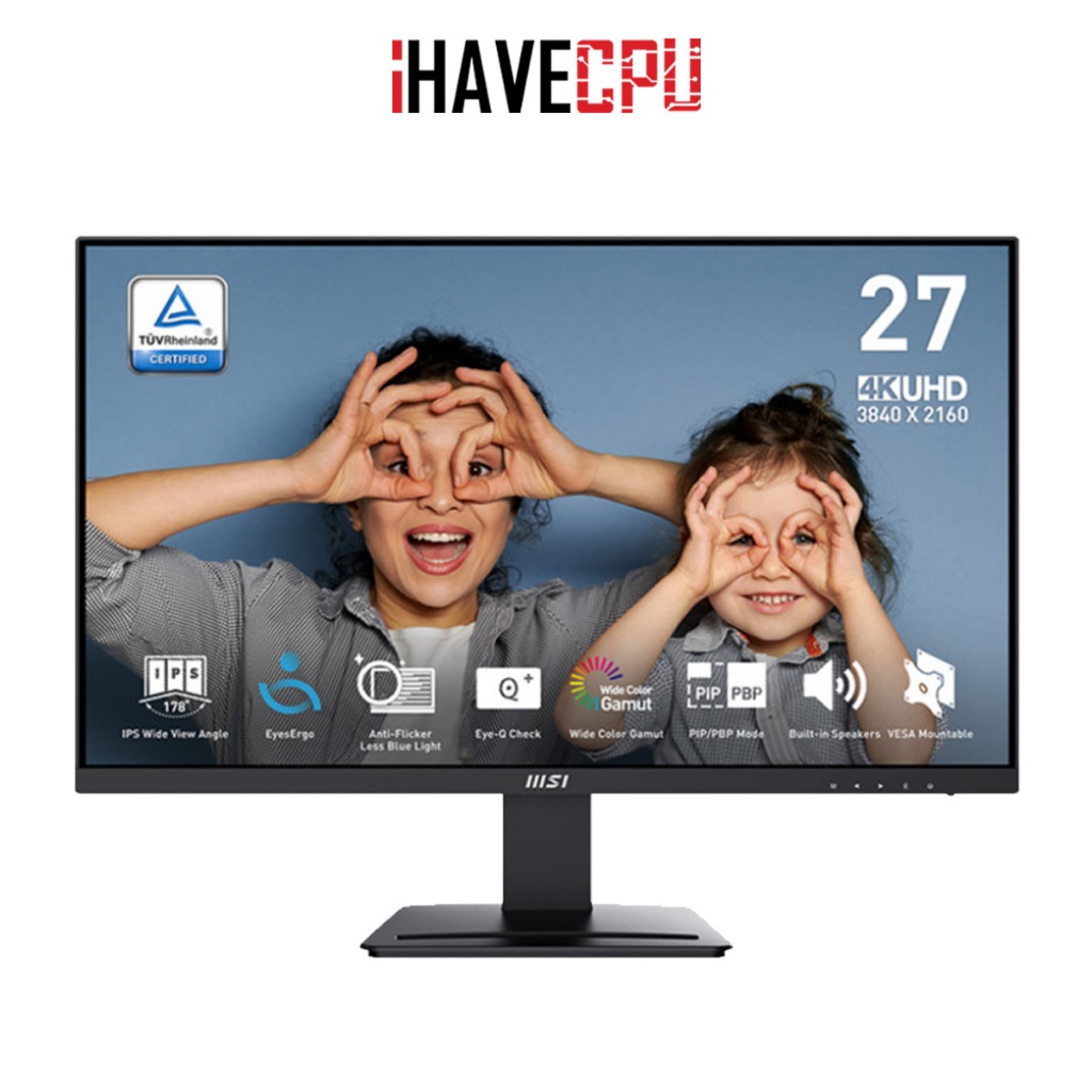 จอมอนิเตอร์ (monitor) iHAVECPU MSI PRO MP273U - 27 IPS 4K 60Hz