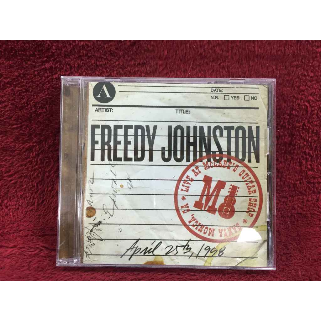 CD Freedy Johnston – Live At McCabe's Guitar Shop April 25th, 1998 สภาพตามรูปปก EA122-148