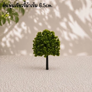 โมเดลต้นไม้พุ่มเขียวขี้ม้า ตกแต่งบ้านตุ๊กตา Diorama พร็อพถ่ายรูป งานสถาปัตยกรรม ขนาด 9 cm และ 6.5 cm