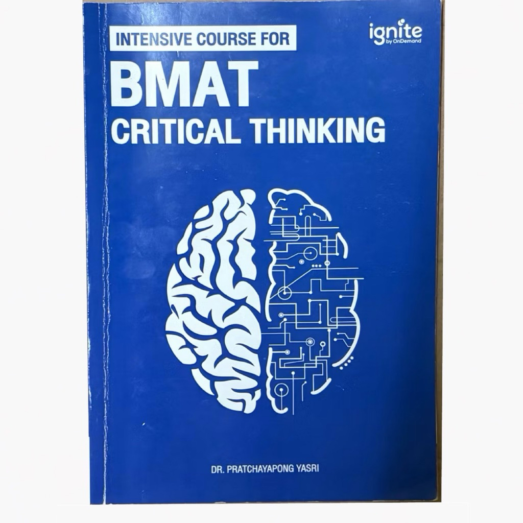 หนังสือ Intensive Course for BMAT Critical Thinking Ignite by OnDemand มีการขีดเขียน หนังสือมือสอง ม