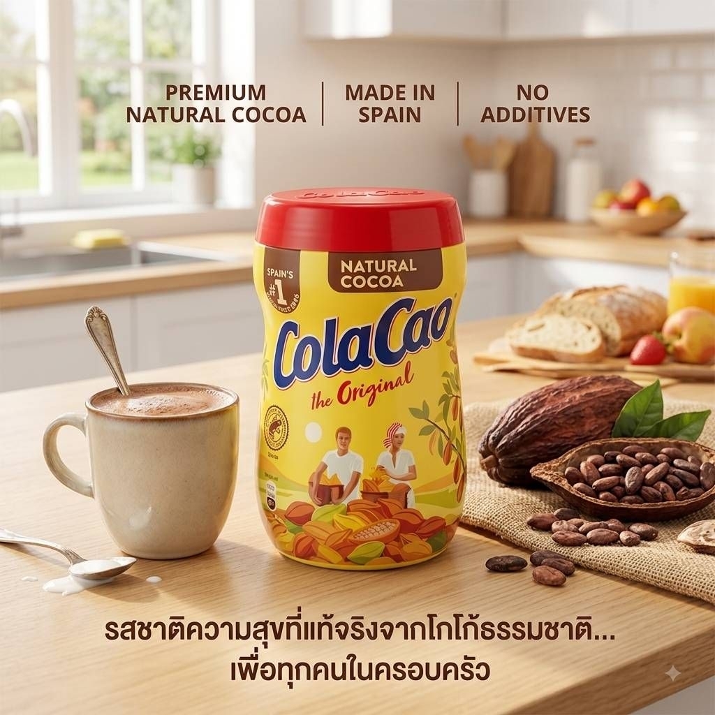 [Made​ in​ Spain]​ ColaCao The Original เครื่องดื่มโกโก้ผงสูตรต้นตำรับจากสเปน 390g