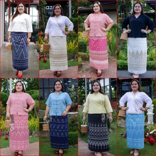 ผ้าถุงป้ายติดตะขอ เอว 35-56 นิ้ว ผ้าพันตามตัว ผ้าถุงกึ่งสำเร็จ ฝากกดติดตามมีลายใหม่เข้ามาเรื่อยๆ