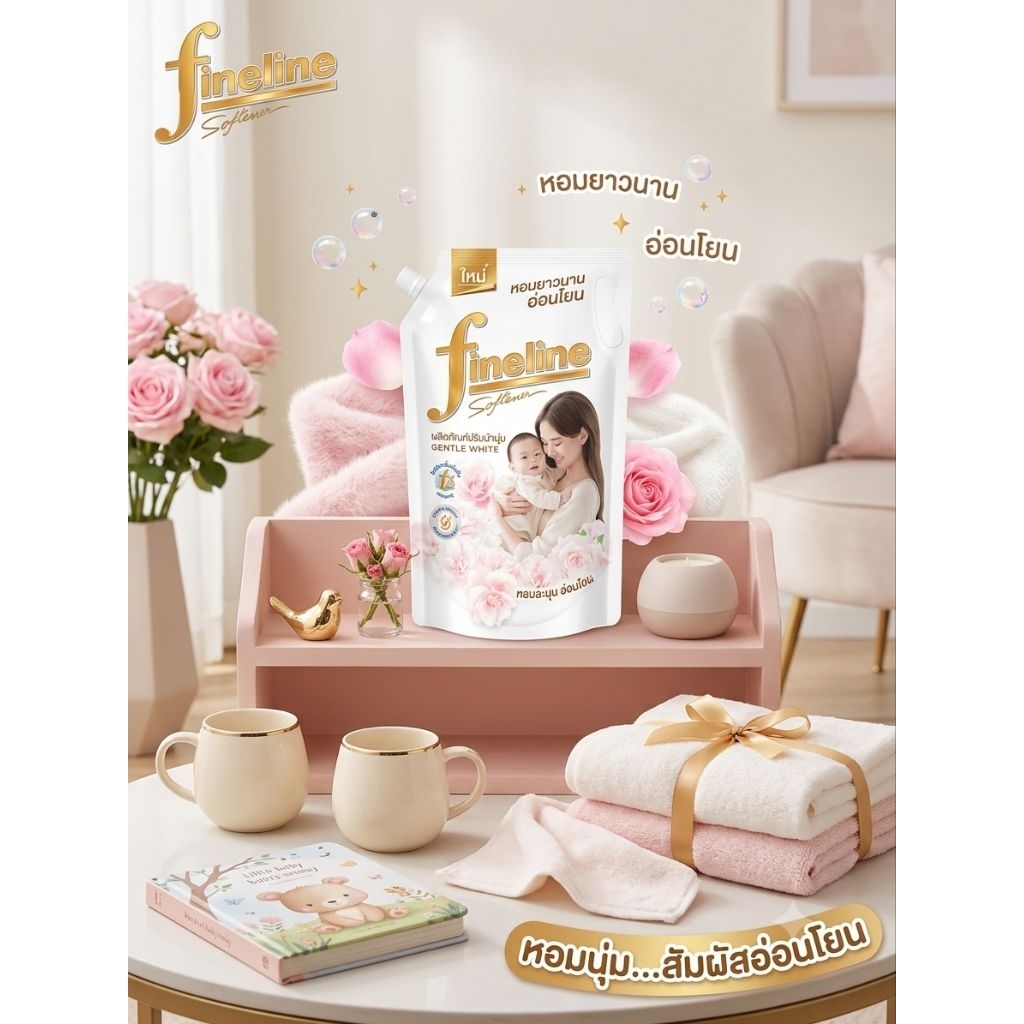 น้ำยาปรับผ้านุ่ม Fineline ปริมาณ 1300 มล.
