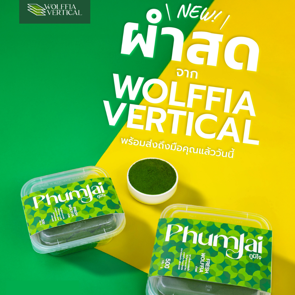 ไข่ผำสด Phumjai Fresh Wolffia.