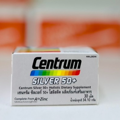 CENTRUM SILVER A-Z 30'S(MTV) เม็ด 1 กระปุก ( เซนทรัม ซิลเวิอร์ 50 +) วิตามินและเกลือแร่รวม 23 ชนิด