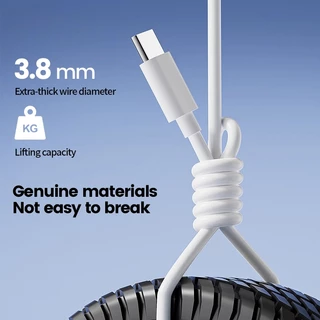 สายเคเบิลข้อมูล USB-C TypeC-TypeC ชาร์จเร็ว ไม่แตกหักง่าย มีให้เลือกหลายความยาว สายชาร์จโทรศัพท์แบบหนาและทนทาน