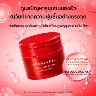 AQUALABEL Special Gel Cream Ex Moist Smooth อะควาเลเบิล สเปเชียล เจลครีม อีเอ็กซ์ มอยส์ สมูท (90g) / Refill (81g ) เจลครีมบำรุงผิวที่ได้รับรางวัลจาก VOCE ด้วยประสิทธิภาพการบำรุงผิวและความคุ้มค่าในราคาที่เข้าถึงได้ [By SHISEIDO JAPAN Group Store]