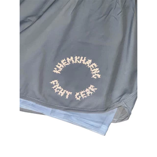 กางเกงวิ่งเข้มแข็ง V.4 Cream Fight gear @khemkhaengrunningclub V.4 Fight gear “สีครีม” ฟอนต์หน้าหลังรีเฟล็ค Fight gear