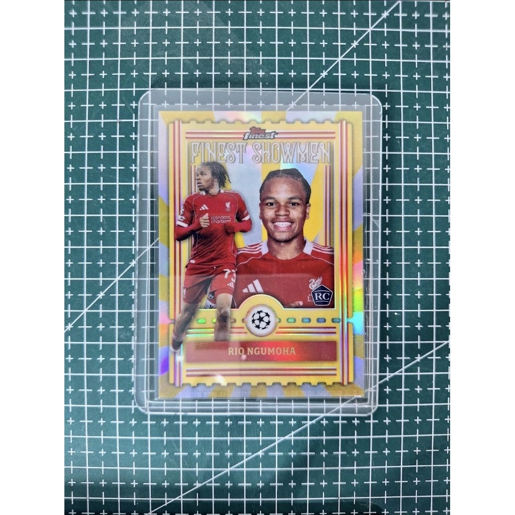 2025-26 Topps Finest Rio Ngumoha #FS-11 Finest Showmen RC