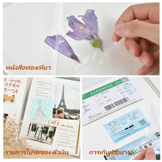 VIVIBELL อัลบั้มรูปภาพ DIY ผ้าลินิน มีกาวในตัว 4R 27/33 ซม. จุของได้เยอะ อัลบั้มรวมความทรงจำ