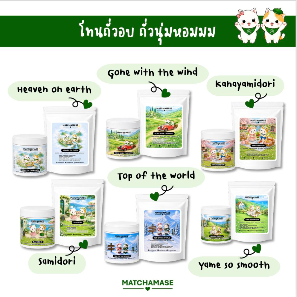 มัทฉะโทนถั่วอบ นุ่มหอมมม - MATCHAMASE มัทฉะมาเสะ