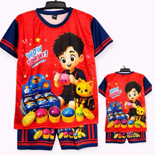 ชุดเด็กพิมพ์ลาย เซ็ท 2 ชิ้นเสื้อ+กางเกง ใส่ได้ทั้ง ดช/ดญ