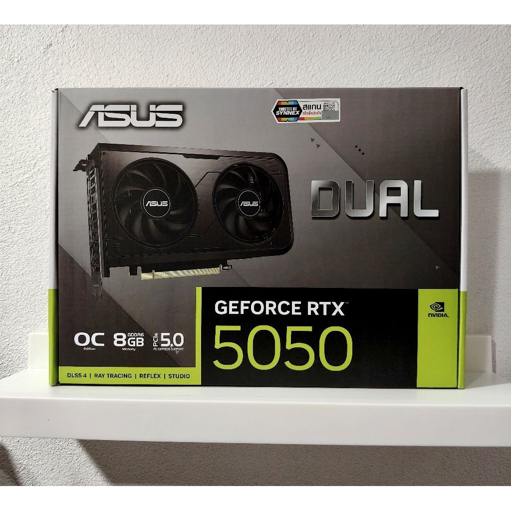 การ์ดจอ ASUS GEFORCE RTX 5050 DUAL O8G - 8GB GDDR6 ของใหม่ มือ1 ไม่แกะซีล มีประกัน