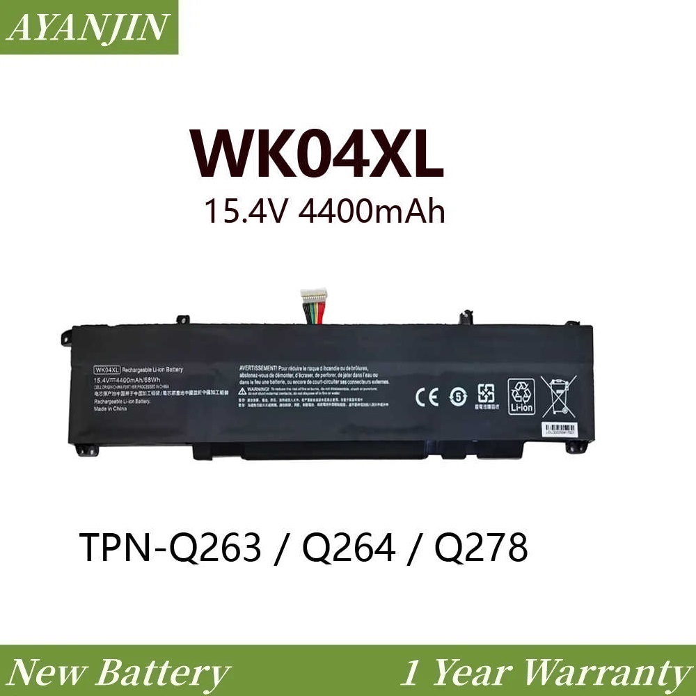 สำหรับ HP Lightshadow Genie 7 8 Victus Pro TPN-Q263 / Q264 WK04XL แบตเตอรี่