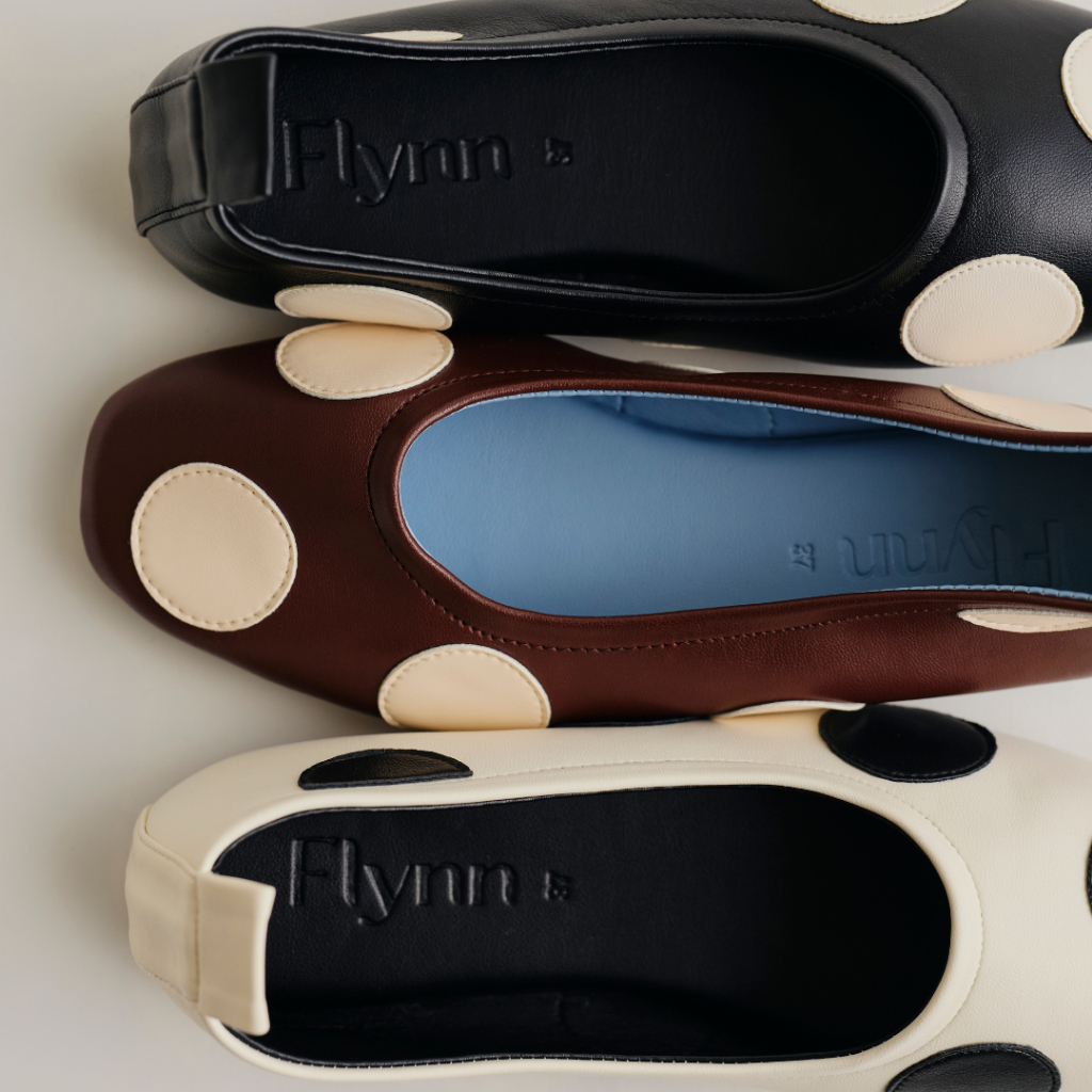 [แนะนำ +1 ไซส์ | New! Baozi🥠] Flynn - Ballet Flats Room Service Collection คัทชูจุดนุ่มมาก ขายดี no.1 (polka dot shoes)