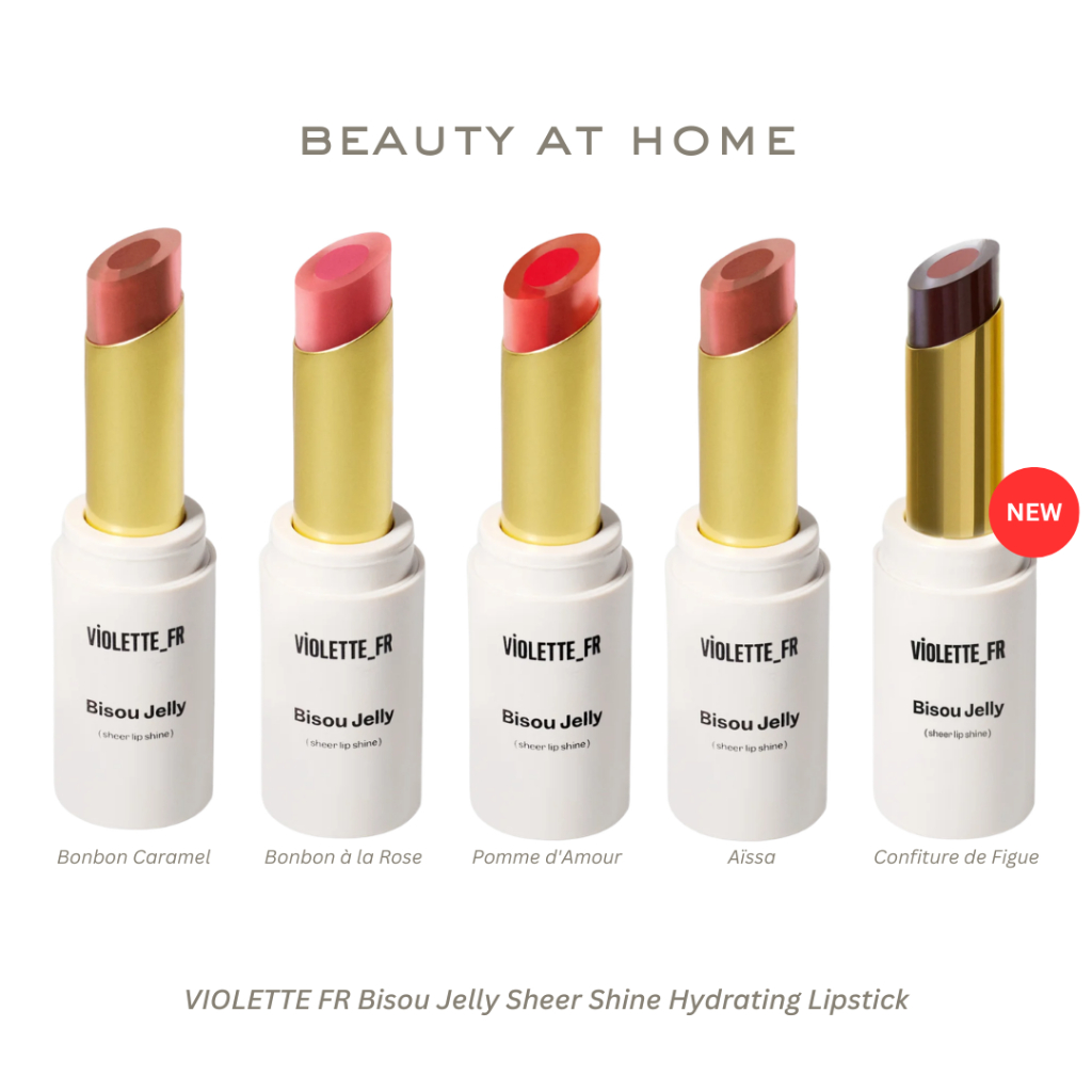 *พร้อมส่ง* VIOLETTE FR Bisou Jelly Sheer Shine Hydrating Lipstick (CHOOSE ONE COLOR)