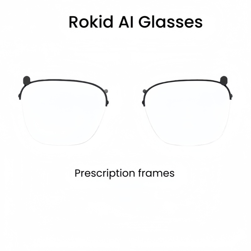 【New】ROKID Glasses กรอบแว่นอย่างเดียว Prescription Lens Service Custom Semi-Titanium Frame Single Frame