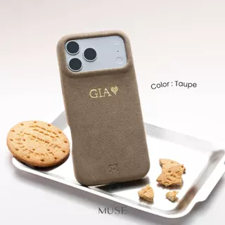 (16-17 Series) MUSE Suede Plain Case With MagRing