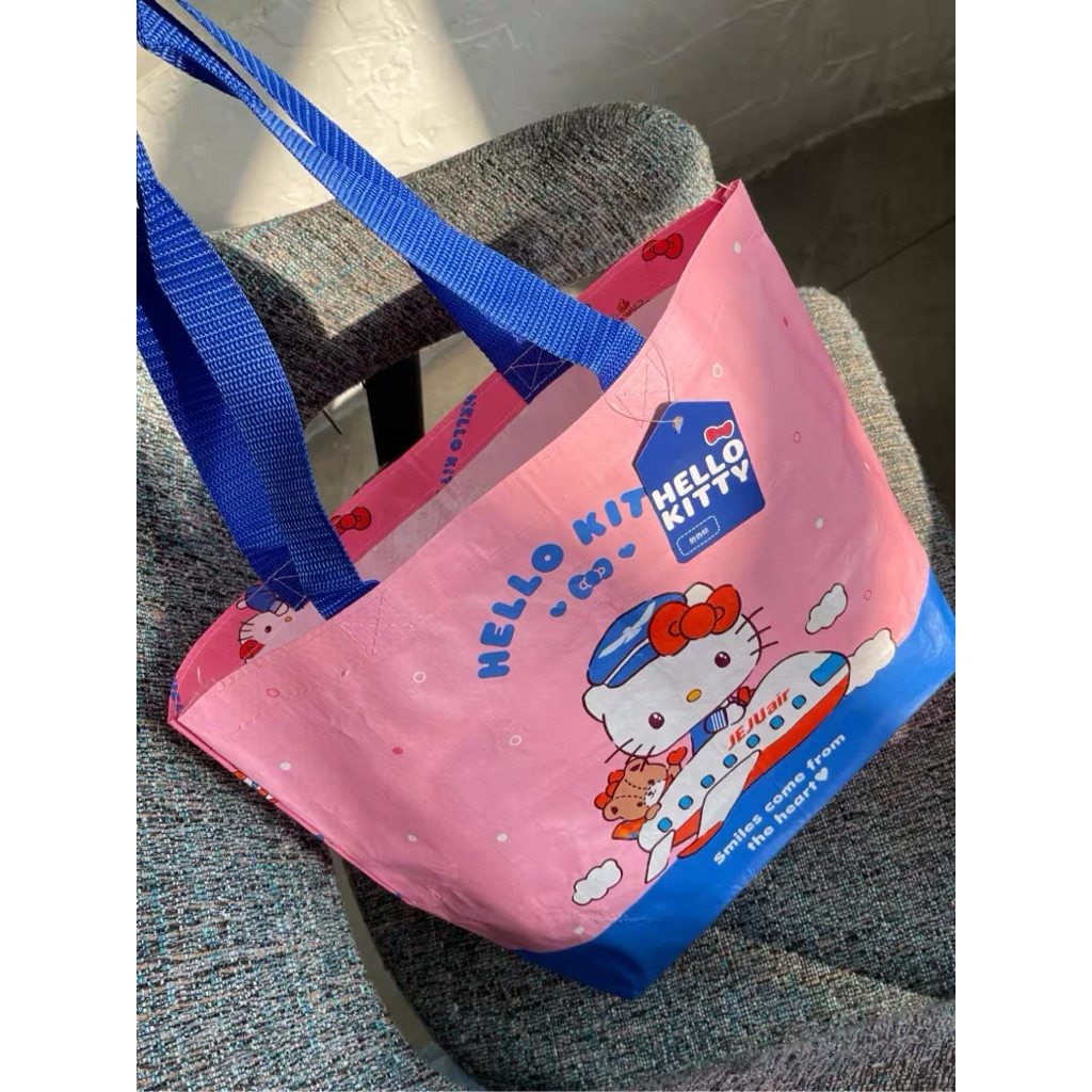 ถุงช้อปปิ้ง ผ้ากระสอบ กันน้ำกันฝน🧸